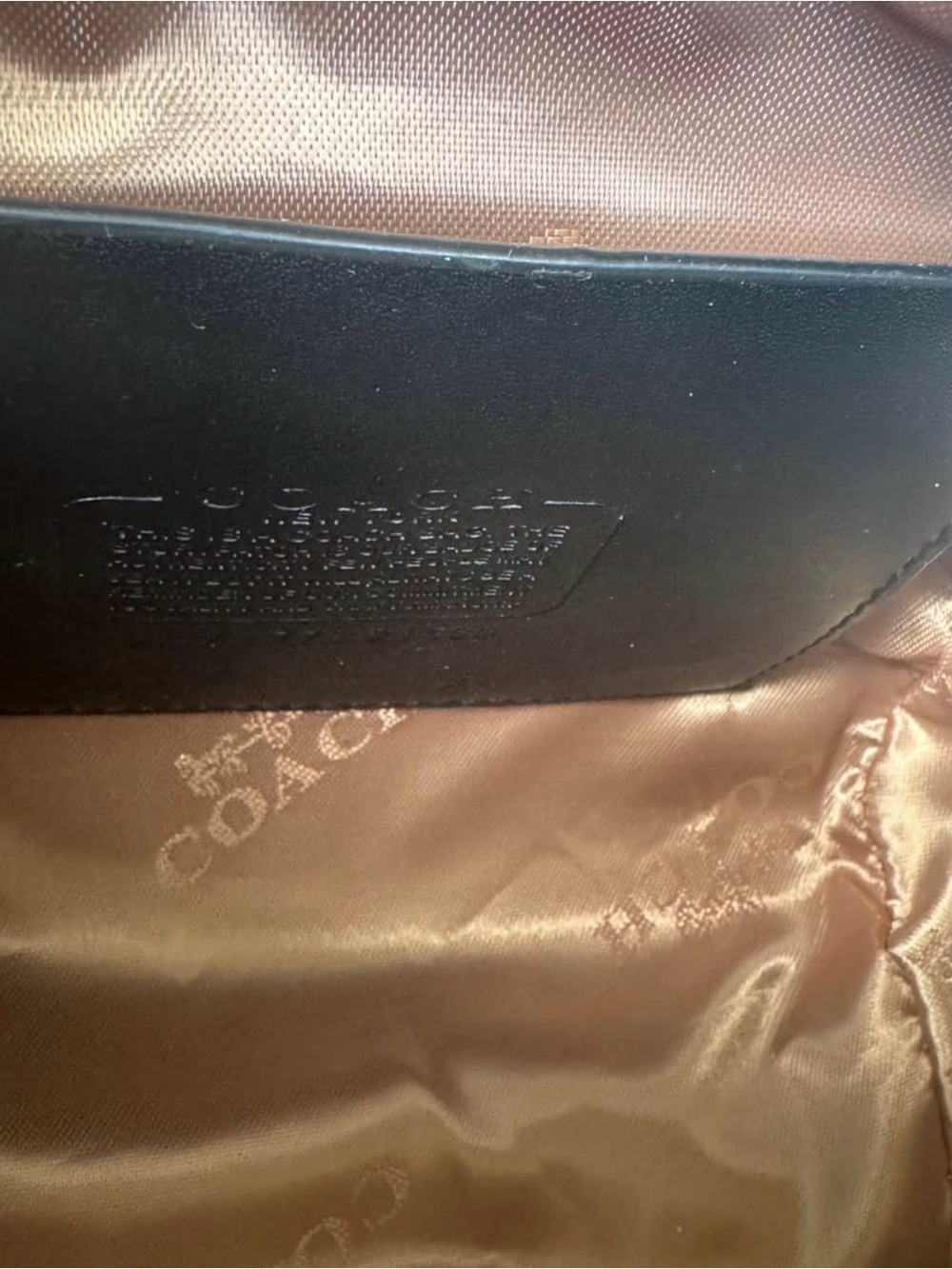 New Coach Rowan F83607 Signature Canvas Satchel Black Gold Crossbody - Picture 6 of 6